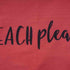 Beach Please Red Printed Tote Bag - Uncommongifts.in